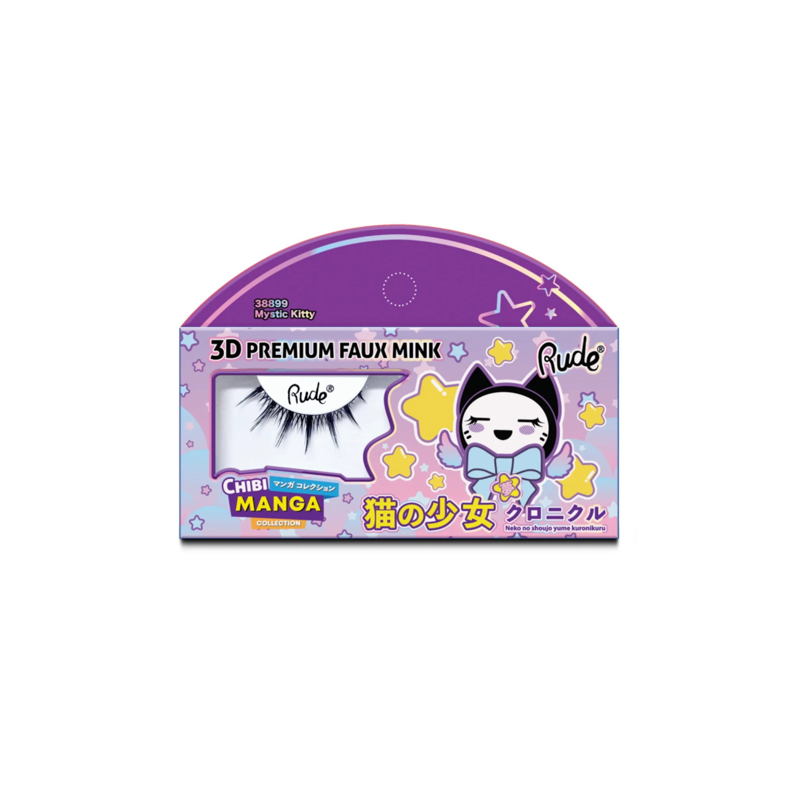 rude-cosmetics-chibi-manga-faux-mink-mystic-kitty-false-eyelashes-1785912081 Rude Cosmetics, Chibi Manga Faux Mink - Mystic Kitty, Nepwimpers - Afbeelding 1
