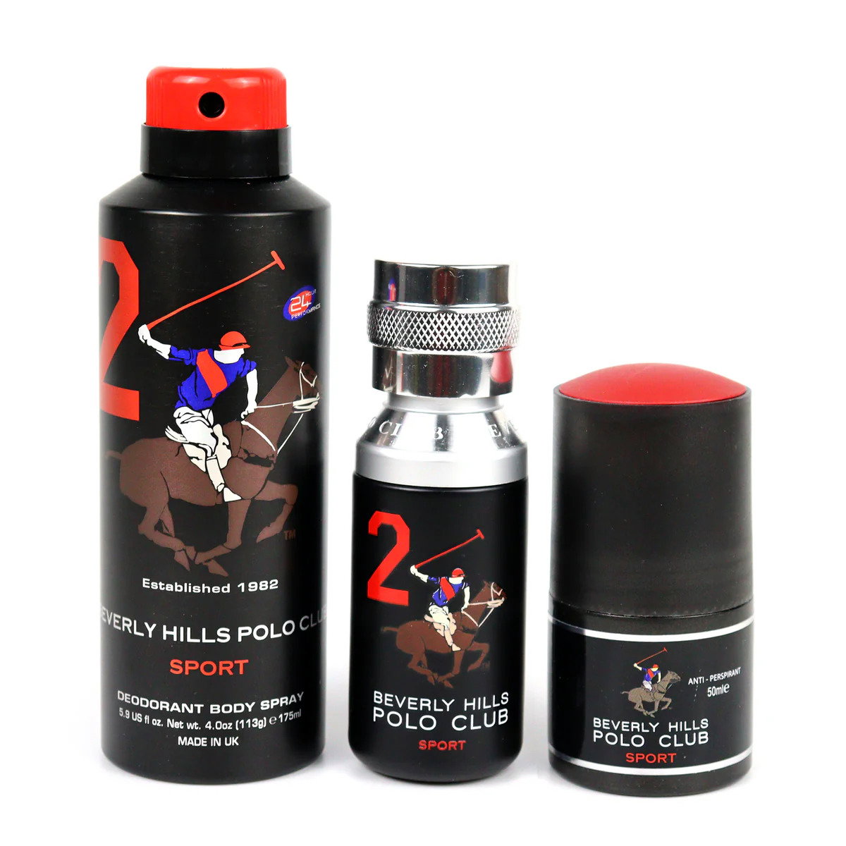 set-beverly-hills-polo-club-1982-sport-2-eau-de-toilette-for-men-50-ml-1982-sport-2-anti-perspirant-deodorant-spray-for-men-175-ml-sport-2-anti-perspi Set Beverly Hills Polo Club: 1982 - Sport 2, Eau De Toilette, For Men, 50 ml + 1982 - Sport 2, Anti-Perspirant, Deodorant Spray, For Men, 175 ml + Sport 2, Anti-Perspirant, Deodorant Roll-On, For Men, 50 ml - Afbeelding 1