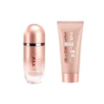 Set Carolina Herrera: 212 VIP Rose, Eau De Parfum, For Women, 80 ml + 212 VIP Rose, Moisturising, Body Lotion, 100 ml