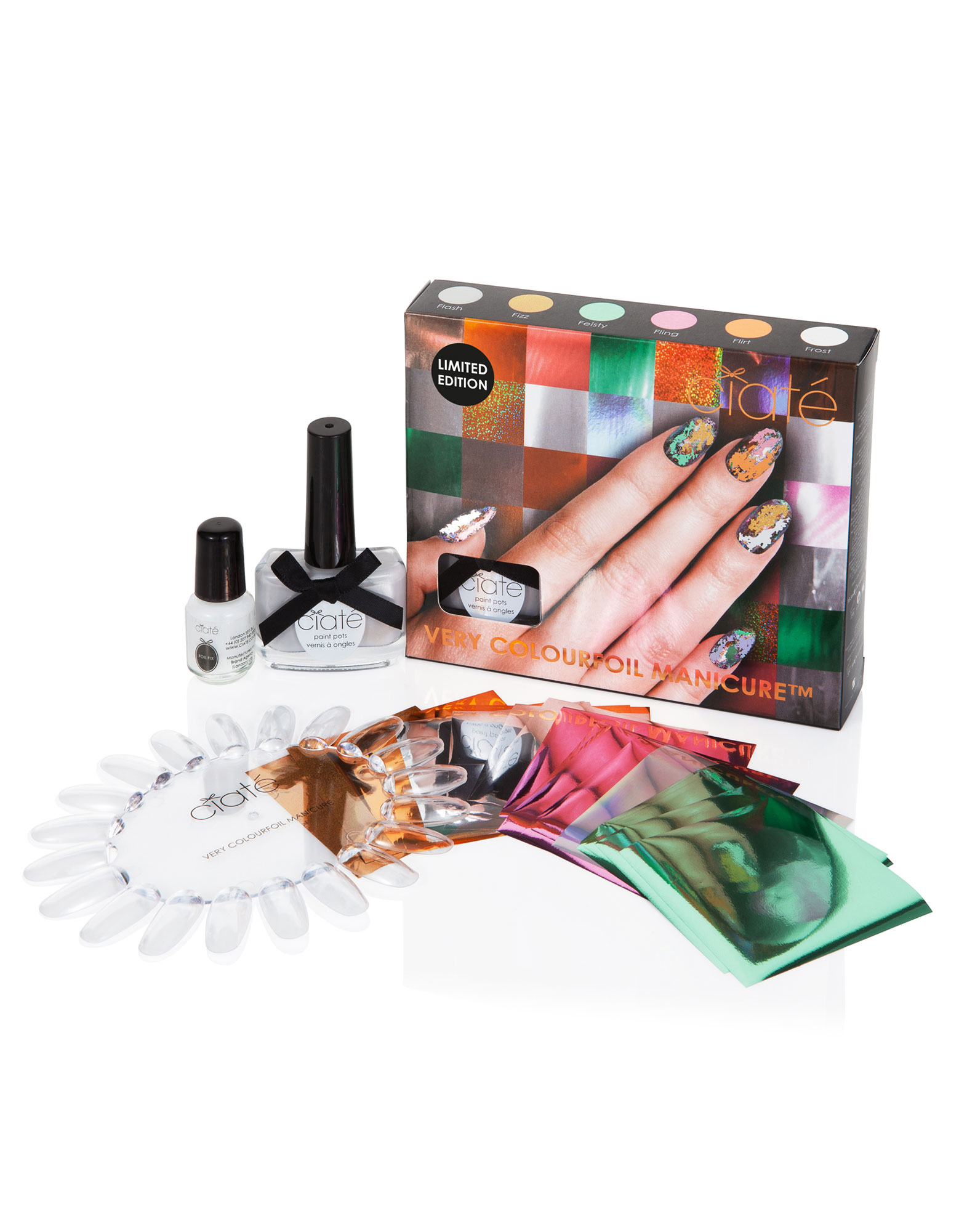 set-ciate-very-colourfoil-wonderland-carnival-couture-nail-art-tool-kit-1761749610 Set, Ciate London, Very Colourfoil Wonderland Carnival Couture, Nagelkunst gereedschapsset - Afbeelding 1