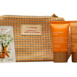 Set Clarins: Double Eye, Anti-Ageing, Eye Serum, 0.9 ml *Sample + Extra-Firming Energy, Anti-Wrinkle, Day, Cream, For Face, 15 ml + Extra-Firming, Collagen, Firming, Night, Cream, For Face, 15 ml + Clarins, GWP Textile Pouch