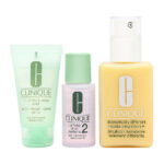 Great Skin Start Here 3 Step Set Clinique: Dramatically Different Lotion+, Fragrance Free, Moisturizing, Day & Night, Lotion, For Face, 125 ml + Clinique, Cleansing, Liquid Soap, For Face, 30 ml + Clarifying 2, Cleansing Lotion, For Face, 30 ml