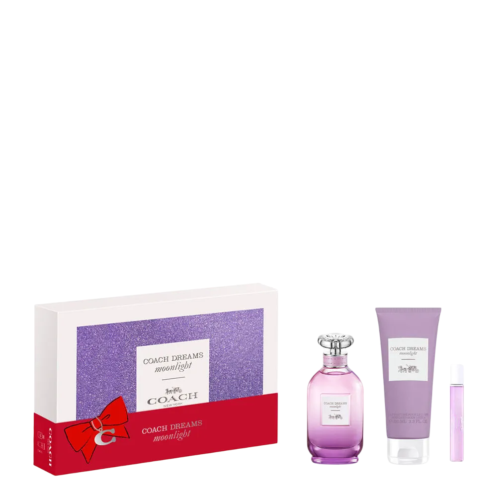 set-coach-dreams-moonlight-eau-de-parfum-for-women-90-ml-dreams-moonlight-eau-de-toilette-for-women-15-ml-dreams-moonlight-moisturizing-body-lotion-10 Set Coach: Dreams Moonlight, Eau De Parfum, For Women, 90 ml + Dreams Moonlight, Eau De Toilette, For Women, 15 ml + Dreams Moonlight, Moisturizing, Body Lotion, 100 ml - Afbeelding 1