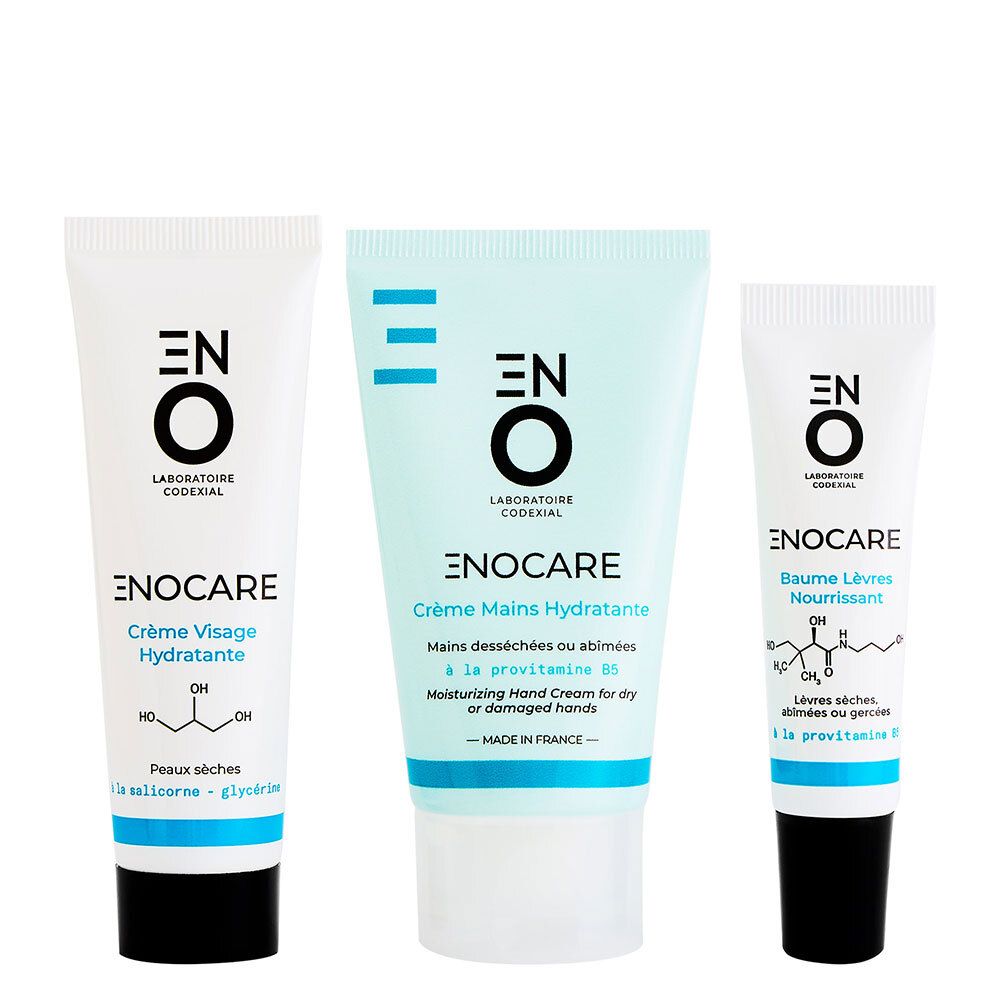 set-codexial-enocare-vitamin-b5-hydrating-hand-cream-50-ml-enocare-vitamin-b5-hydrating-repairing-lip-balm-treatment-15-ml-enocare-glycerin-hydrating- Set Codexial: Enocare, Vitamin B5, Moisturising, Hand Cream, 50 ml + Enocare, Vitamin B5, Hydrating & Repairing, Lip Balm Treatment, 15 ml + Enocare, Glycerin, Hydrating, Cream, For Face, 30 ml - Afbeelding 1