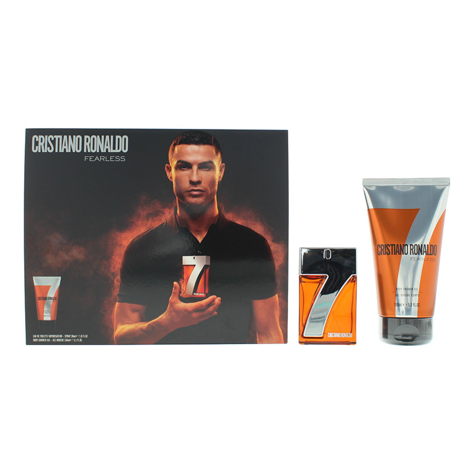 10045493-00101 Set Cristiano Ronaldo: CR7 Fearless, Eau De Toilette, For Men, 30 ml + CR7 Fearless, Shower Gel, For All Skin Types, 150 ml - Afbeelding 1
