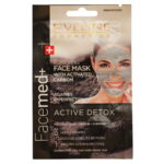 Duo Set, Eveline Cosmetics, Facemed+ Active Detox, Carbon, Ontgiftend, Kleimasker, 2 st, 10 ml