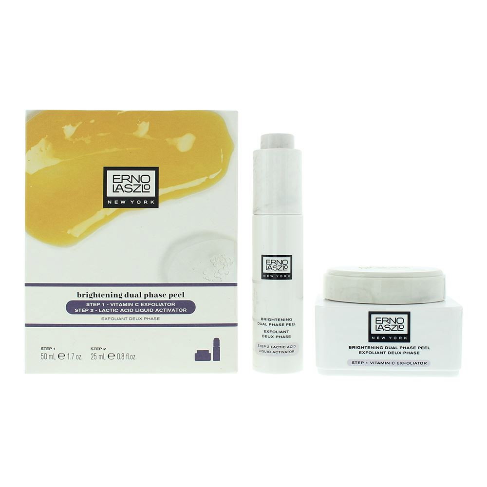set-erno-laszlo-step-1-polylactic-acid-exfoliating-cream-25-ml-step-2-lactic-acid-gently-polishes-away-dullness-serum-for-face-25-ml-1761157601 Set Erno Laszlo: Step 1, Polylactic Acid, Exfoliating Cream, 25 ml + Step 2, Lactic Acid, Gently Polishes Away Dullness, Serum, For Face, 25 ml - Afbeelding 1