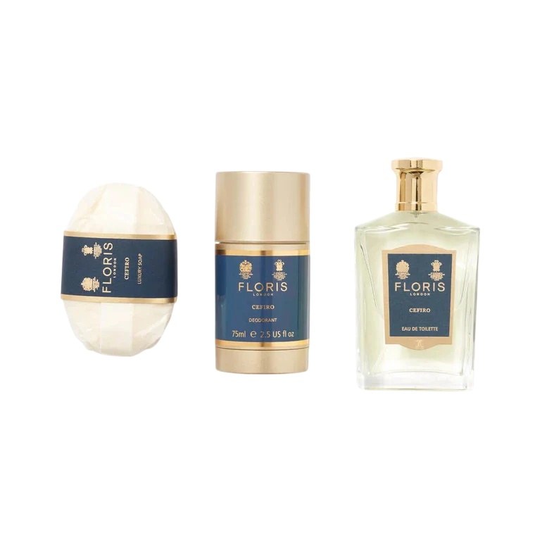 set-floris-of-london-cefiro-eau-de-toilette-unisex-100-ml-cefiro-scented-soap-bar-100-g-cefiro-anti-perspirant-deodorant-stick-unisex-75-g-1761215592 Set Floris Of London: Cefiro, Eau De Toilette, Unisex, 100 ml + Cefiro, Scented Soap Bar, 100 g + Cefiro, Anti-Perspirant, Deodorant Stick, Unisex, 75 g - Afbeelding 1