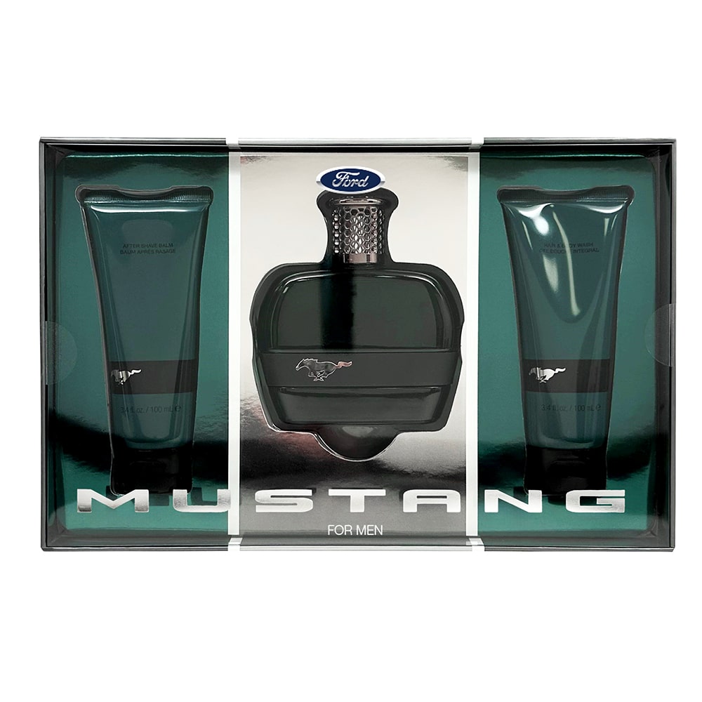 set-ford-mustang-green-eau-de-toilette-for-men-100-ml-mustang-green-hydrating-after-shave-balm-100-ml-mustang-green-hydrating-shower-gel-all-skin-type Set Ford: Mustang Green, Eau De Toilette, For Men, 100 ml + Mustang Green, Hydrating, After-Shave Balm, 100 ml + Mustang Green, Hydrating, Shower Gel, All Skin Types, 100 ml - Afbeelding 1