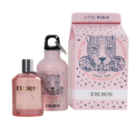 Set Ikks: Little Woman, Eau De Toilette, For Women, 100 ml + Little Woman, GWP Glass Water Bottle Pink
