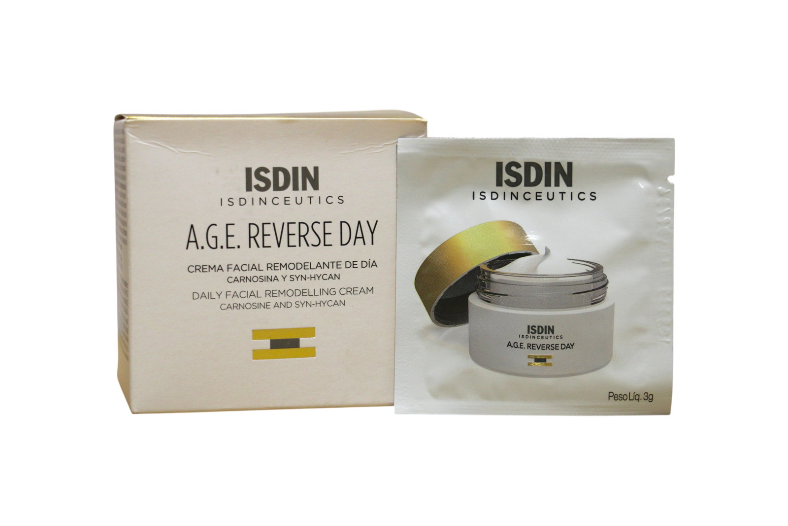 set-isdin-isdinceutics-age-reverse-remodeling-day-cream-for-face-24-pcs-3-ml-sample-1782194120 Set, Isdin, Isdinceutics Age Reverse, Remodeling, Dag, Room, Voor gezicht, 24 st, 3 ml *Voorbeeld - Afbeelding 1