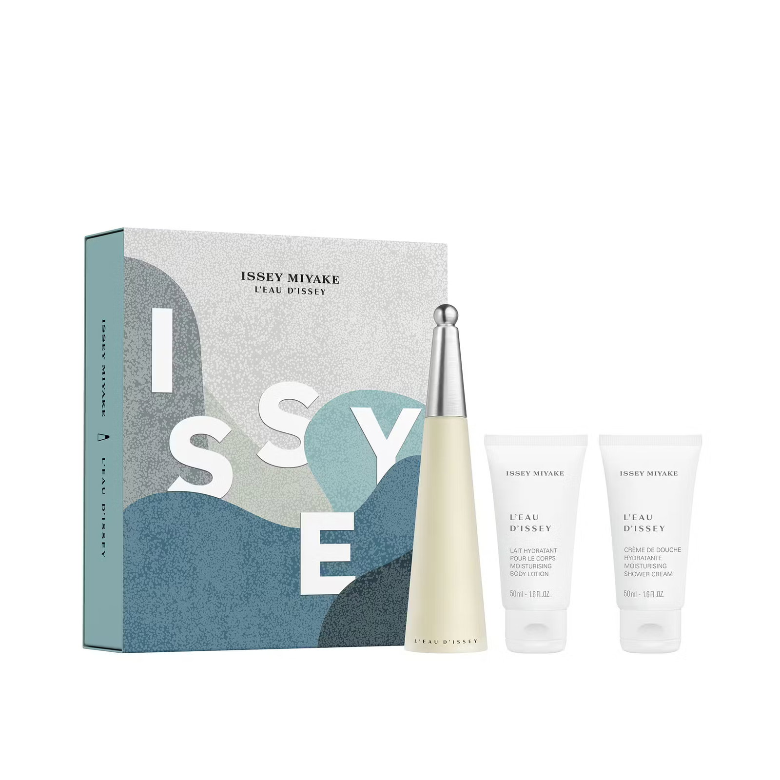 set-issey-miyake-l-eau-d-issey-eau-de-toilette-for-women-50-ml-l-eau-d-issey-moisturizing-body-lotion-50-ml-l-eau-d-issey-moisturizing-shower-gel-for- Set Issey Miyake: L'Eau d'Issey, Eau De Toilette, For Women, 50 ml + L'Eau d'Issey, Moisturizing, Body Lotion, 50 ml + L'Eau d'Issey, Moisturizing, Shower Gel, For All Skin Types, 50 ml - Afbeelding 1