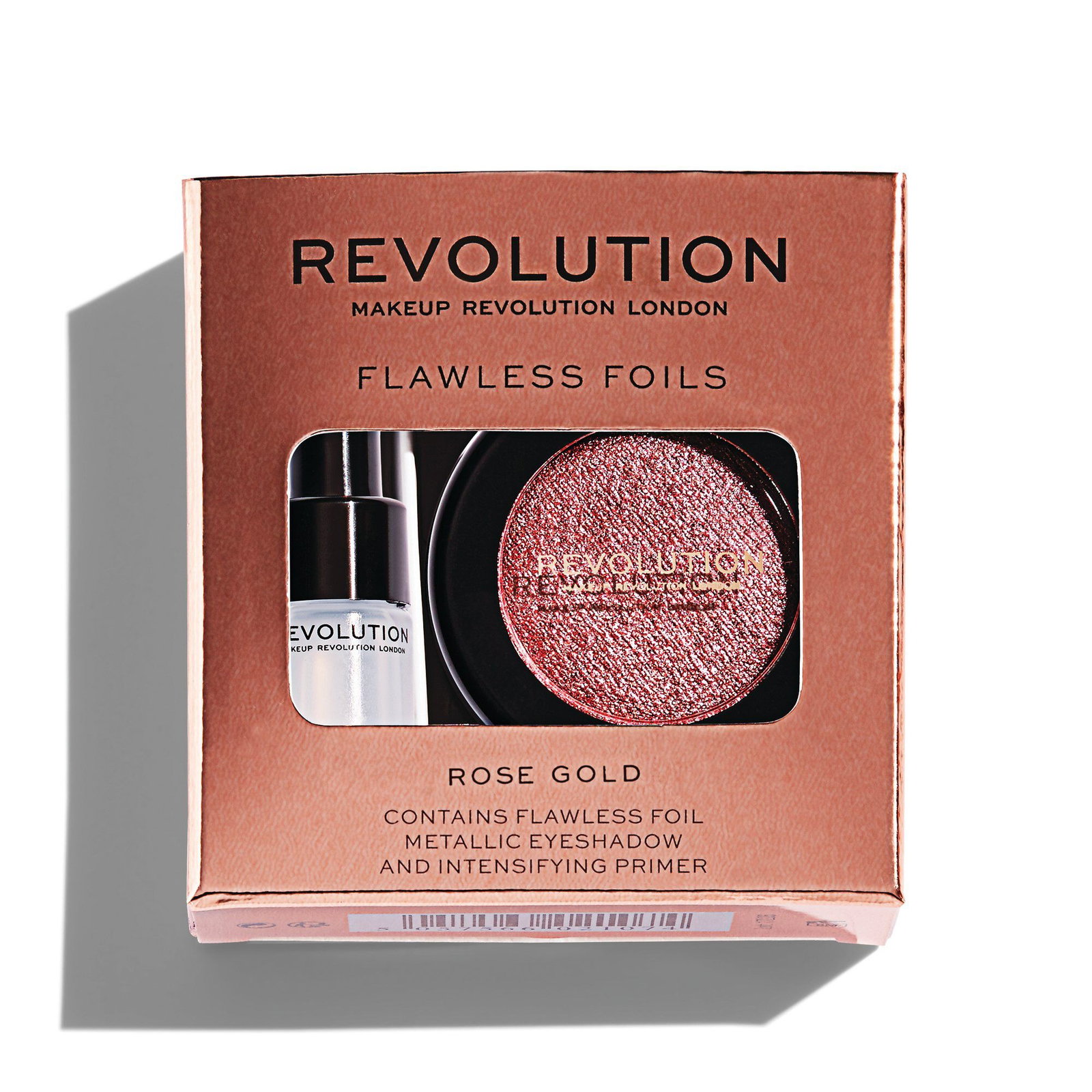 set-makeup-revolution-flawless-foils-vegan-eyeshadow-primer-2-ml-flawless-foils-vegan-eyeshadow-palette-rose-gold-2-g-1679053235 Set Makeup Revolution: Flawless Foils, Vegan, Eyeshadow Primer, 2 ml + Flawless Foils, Vegan, Eyeshadow Palette, Rose Gold, 2 g - Afbeelding 1
