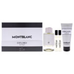 Set Montblanc: Explorer Platinum, Eau De Parfum, For Men, 100 ml + Explorer Platinum, Eau De Parfum, For Men, 2 pcs, 7.5 ml + Explorer Platinum, Cleansing, Shower Gel, For All Skin Types, 100 ml