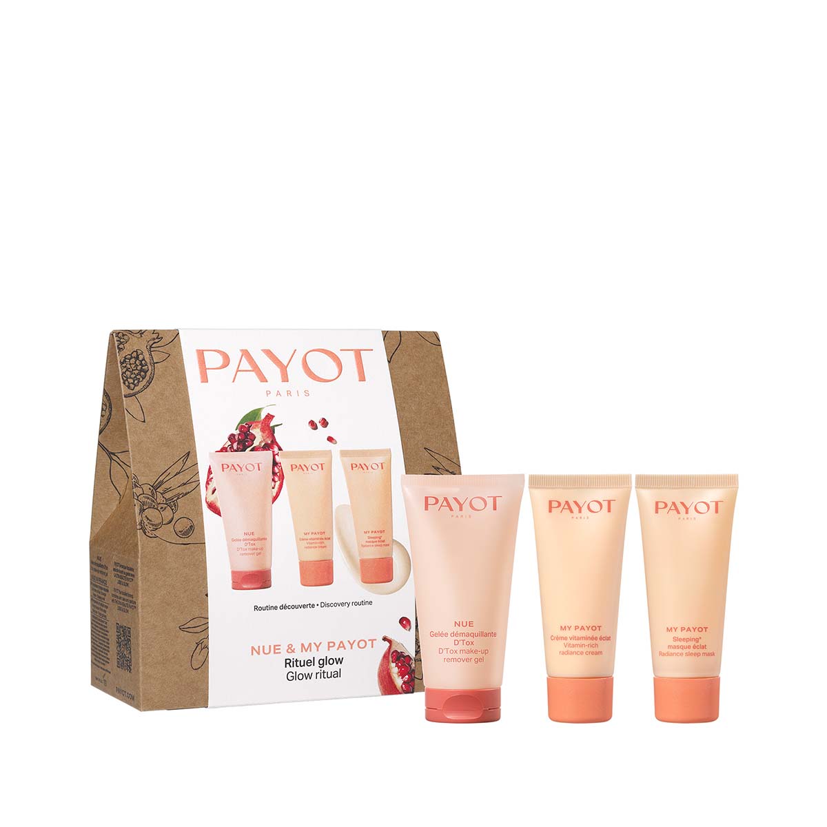 set-payot-nue-makeup-remover-gel-50-ml-my-payot-vitamin-glow-radiance-cream-for-face-30-ml-my-payot-radiance-brightening-night-sleeping-mask-30-ml-177 Set Payot: , Makeup Remover Gel, 50 ml + My Payot Vitamin Glow, Radiance, Cream, For Face, 30 ml + My Payot Radiance, Brightening, Night Sleeping Mask, 30 ml - Afbeelding 1