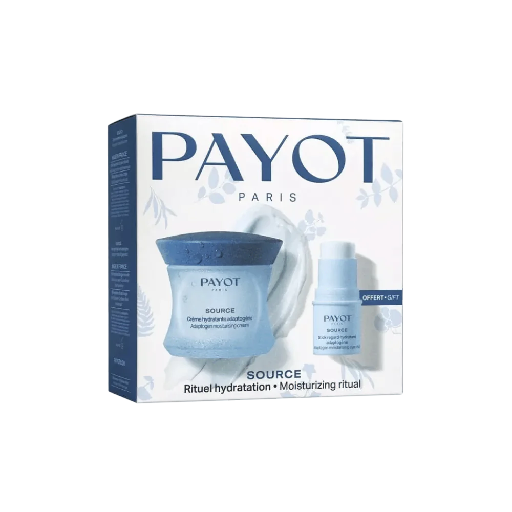 set-payot-source-adaptogen-natural-ingredients-hydrating-48h-morning-evening-cream-for-face-50-ml-source-adaptogen-moisturizing-morning-night-stick-fo Set Payot: Source Adaptogen, Hydrating 48H, Cream, For Face, 50 ml + Source Adaptogen, Moisturizing, Morning & Night, Stick, For Eyes, 4.5 g - Afbeelding 1