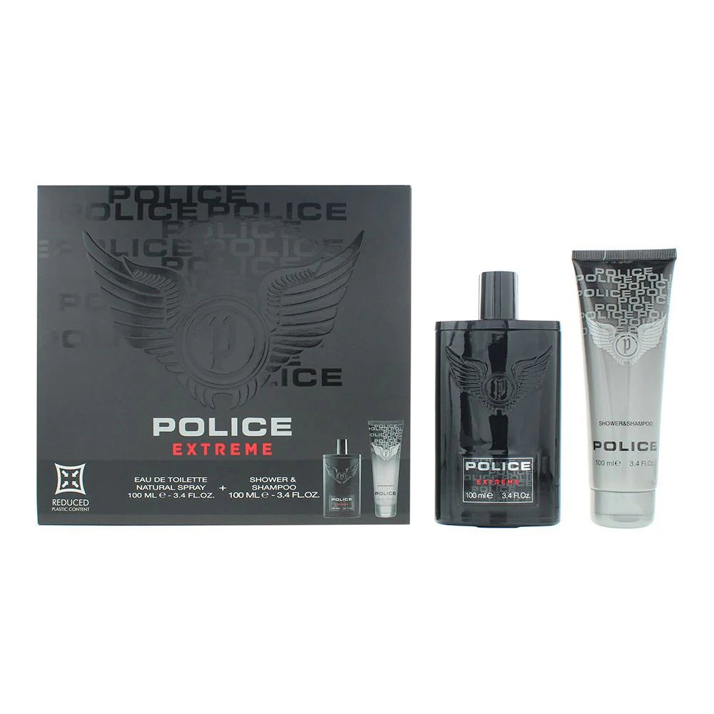 set-police-extreme-eau-de-toilette-for-men-100-ml-extreme-shower-gel-shampoo-2-in-1-100-ml-1778149215 Set Police: Extreme, Eau De Toilette, For Men, 100 ml + Extreme, Shower Gel & Shampoo 2-In-1, 100 ml - Afbeelding 1
