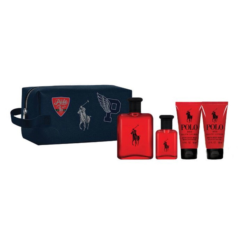 set-ralph-lauren-polo-red-eau-de-toilette-for-men-125-ml-polo-red-eau-de-toilette-for-men-40-ml-polo-red-moisturizing-after-shave-balm-50-ml-polo-red- Set Ralph Lauren: Polo Red, Eau De Toilette, For Men, 125 ml + Polo Red, Eau De Toilette, For Men, 40 ml + Polo Red, Moisturizing, After-Shave Balm, 50 ml + Polo Red, Shower Gel & Shampoo 2-In-1, 50 ml - Afbeelding 1