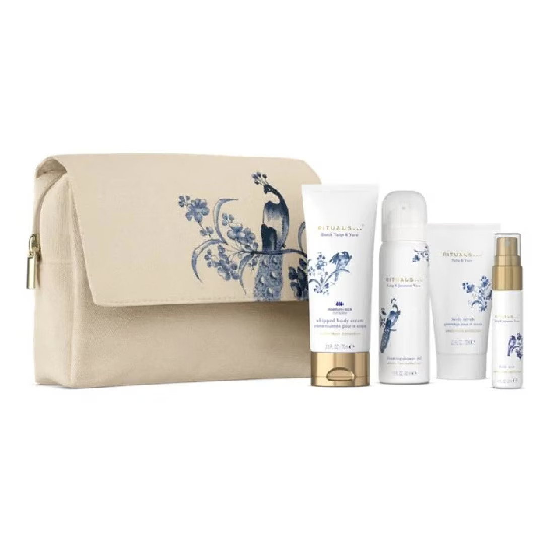 set-rituals-amsterdam-collection-cleansing-shower-mousse-50-ml-amsterdam-collection-hydrating-body-cream-70-ml-amsterdam-collection-body-spray-tulip-j Set Rituals: Amsterdam Collection, Cleansing, Shower Mousse, 50 ml + Amsterdam Collection, Hydrating, Body Cream, 70 ml + Amsterdam Collection, Body Spray, Tulip & Japanese Yuzu, 20 ml + Amsterdam Collection, Exfoliating, Body Scrub, 70 g - Afbeelding 1