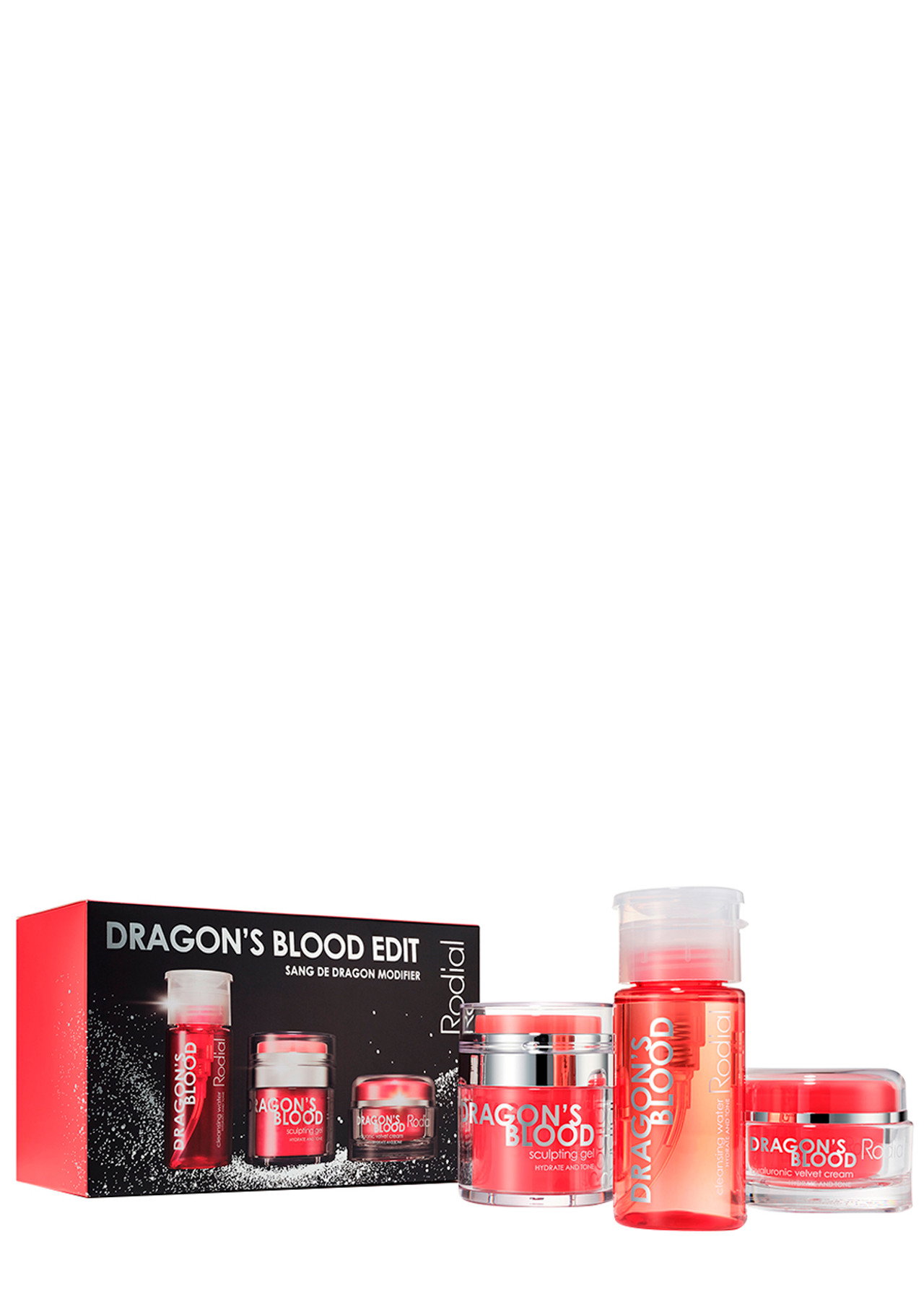 set-rodial-dragon-s-blood-intense-hydration-cream-for-face-50-ml-dragon-s-blood-sculpting-gel-for-face-50-ml-dragon-s-blood-purifying-micellar-water-f Set Rodial: Dragon's Blood, Intense Hydration, Cream, For Face, 50 ml + Dragon's Blood, Sculpting, Gel, For Face, 50 ml + Dragon's Blood, Purifying, Micellar Water, For All Skin Types, 100 ml - Afbeelding 1