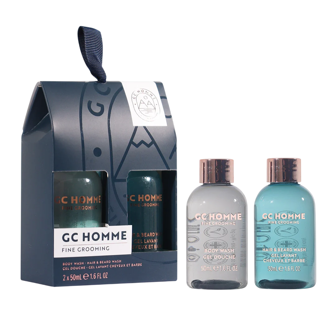 set-the-luxury-bathing-company-gc-homme-cleansing-refreshing-shower-gel-for-all-skin-types-50-ml-gc-homme-citrus-aromatic-shower-gel-shampoo-2-in-1-50 Set The Luxury Bathing Company: GC Homme, Cleansing & Refreshing, Shower Gel, For All Skin Types, 50 ml + GC Homme, Citrus & Aromatic, Shower Gel & Shampoo 2-In-1, 50 ml - Afbeelding 1