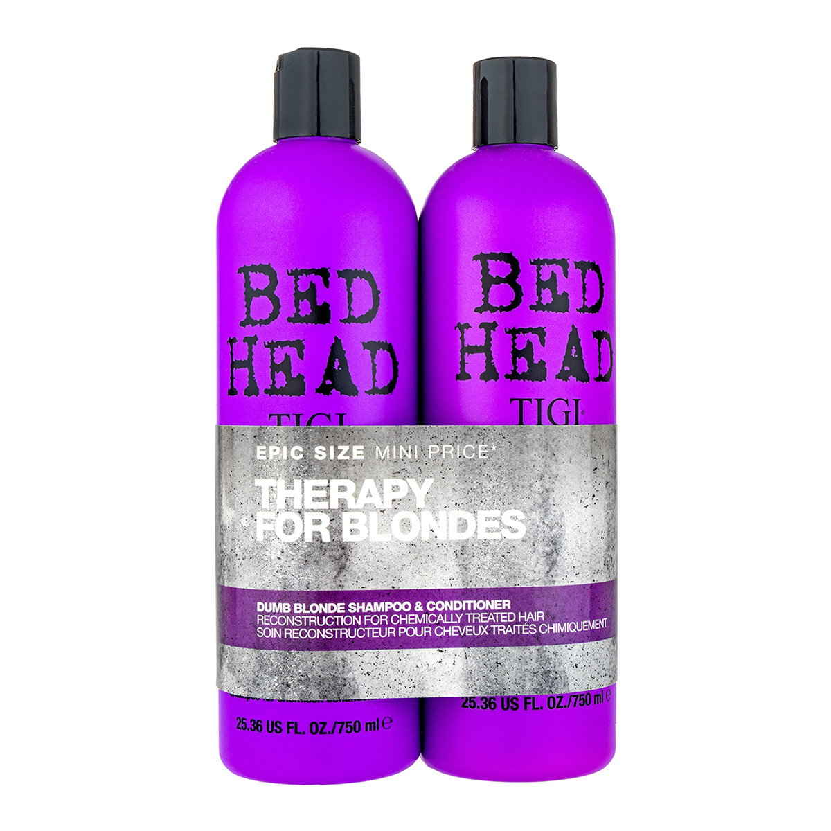 set-tigi-bed-head-dumb-blonde-hair-shampoo-750-ml-bed-head-dumb-blonde-keratin-hair-conditioner-repairs-750-ml-1778051658 Set Tigi: Bed Head Dumb Blonde, Hair Shampoo, 750 ml + Bed Head Dumb Blonde, Keratin, Hair Conditioner, Repairs, 750 ml - Afbeelding 1