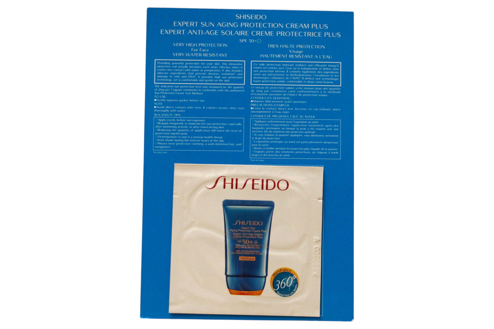 shiseido-expert-sun-protection-cream-for-face-spf-50-2-ml-sample-1781681806 Shiseido, Expert, Zonbescherming, Room, Voor gezicht, SPF 50+, 2 ml *Voorbeeld - Afbeelding 1