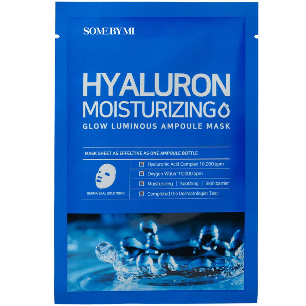 some-by-mi-hyaluron-moisturizing-sheet-mask-for-face-25-g-1729760838 Some By Mi, Hyaluron, Hydraterend, Gezichtsmasker, Voor gezicht, 25 g - Afbeelding 1