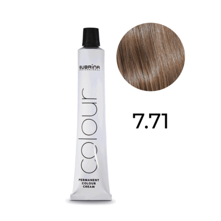 Subrina Professional, Essential Colour, Permanente haarkleuring, 7/71 Medium Ashy Chestnut Blonde, 100 ml