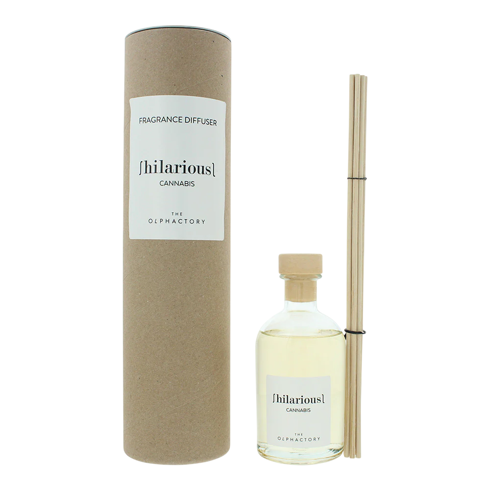 the-olphactory-hilarious-cannabis-herbal-aroma-reed-diffuser-250-ml-1776496535 The Olphactory, Hilarious Cannabis, Kruiden, Geurstokjes, 250 ml - Afbeelding 1