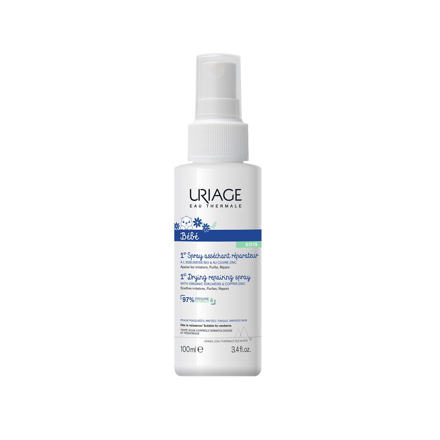 uriage-1er-bebe-anti-irritation-spray-100-ml-1755855395 Uriage, 1er Bebe, +Zn, Anti-irritatie, Spray, 100 ml - Afbeelding 1