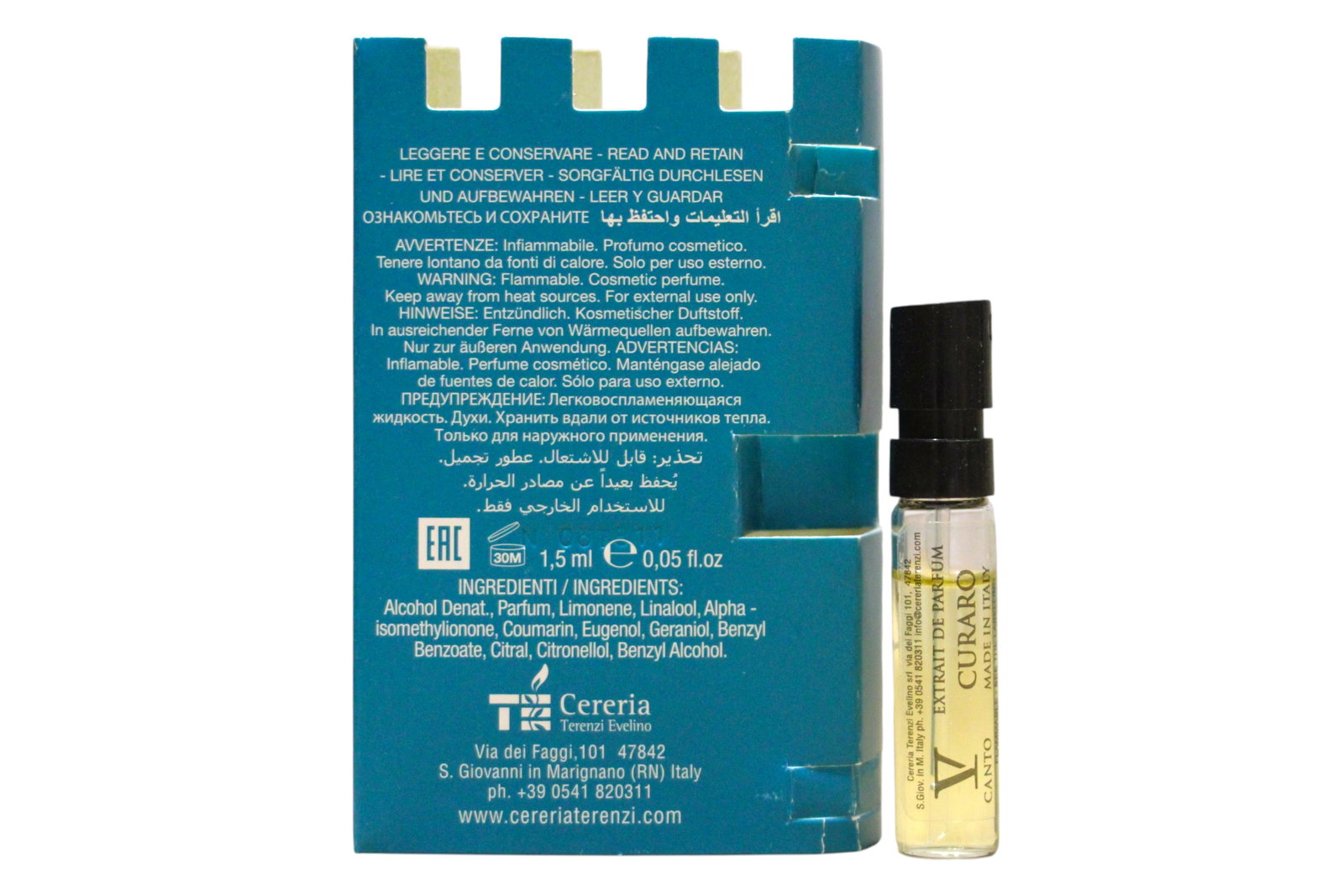 v-canto-curaro-extrait-de-parfum-unisex-1-5-ml-vial-1782130407 V Canto, Curaro, Parfumextract, Uniseks, 1.5 ml Flesje - Afbeelding 1