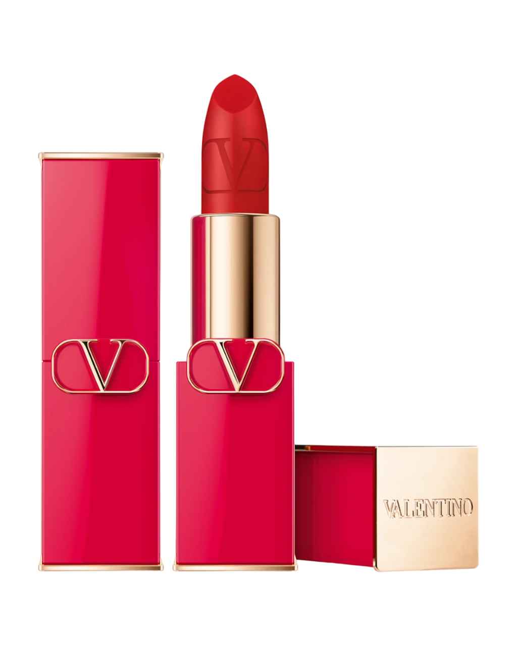 valentino-rosso-matte-cream-lipstick-123r-3-5-g-1715933897 Valentino, Rosso, Mat, Crèmelippenstift, 211A, Navulbaar, 3.5 g - Afbeelding 1