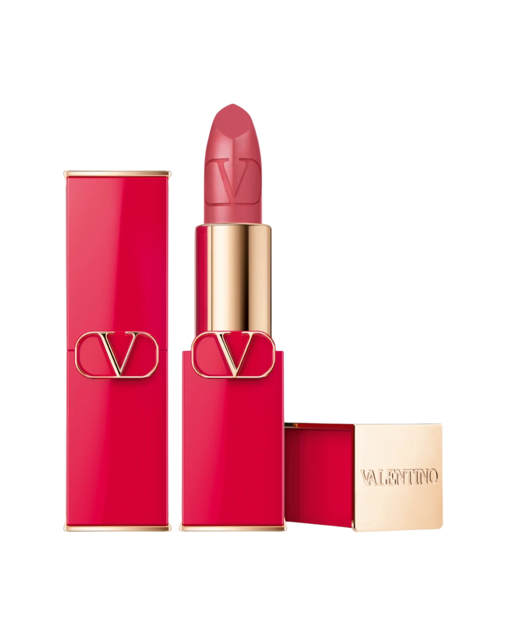 valentino-rosso-satin-finish-cream-lipstick-104r-refillable-3-5-g-1715942646 Valentino, Rosso, Satijnen afwerking, Crèmelippenstift, 104R, Navulbaar, 3.5 g - Afbeelding 1