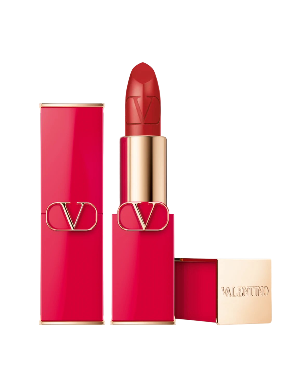 valentino-rosso-satin-finish-cream-lipstick-205a-refillable-3-5-g-1715943537 Valentino, Rosso, Satijnen afwerking, Crèmelippenstift, 205A, Navulbaar, 3.5 g - Afbeelding 1