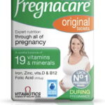 Vitabiotics, Pregnacare Original, Foliumzuur, Vitamine D, Zink, IJzer, Supports Reproductive Health & Maternal Tissue Growth, Vitaminen, 30 st