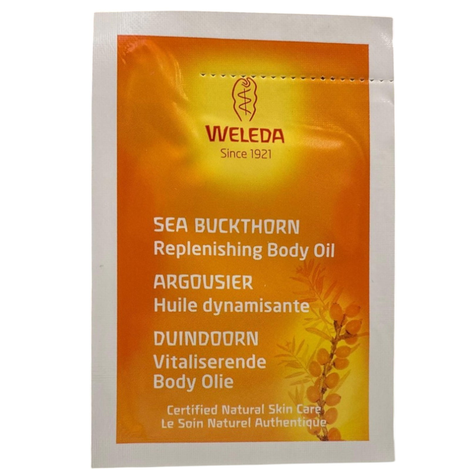 weleda-sea-buckthorn-replenishing-body-oil-for-body-face-eyes-2-ml-sample-1745416477 Weleda, Sea Buckthorn, Aanvullen, Lichaamsolie, Voor lichaam, gezicht & ogen, 2 ml *Voorbeeld - Afbeelding 1