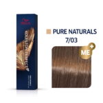 Wella Professionals, Koleston Perfect Me+, Permanente haarkleuring, 7/03 Medium Blonde Natural Golden, 60 ml