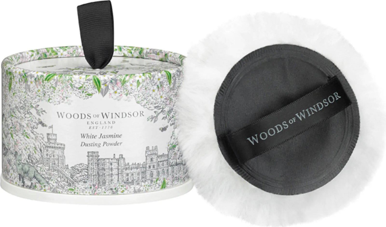 woods-of-windsor-white-jasmine-moisturizing-body-powder-100-g-1778498219 Woods Of Windsor, White Jasmine, Hydraterend, Lichaamspoeder, 100 g - Afbeelding 1
