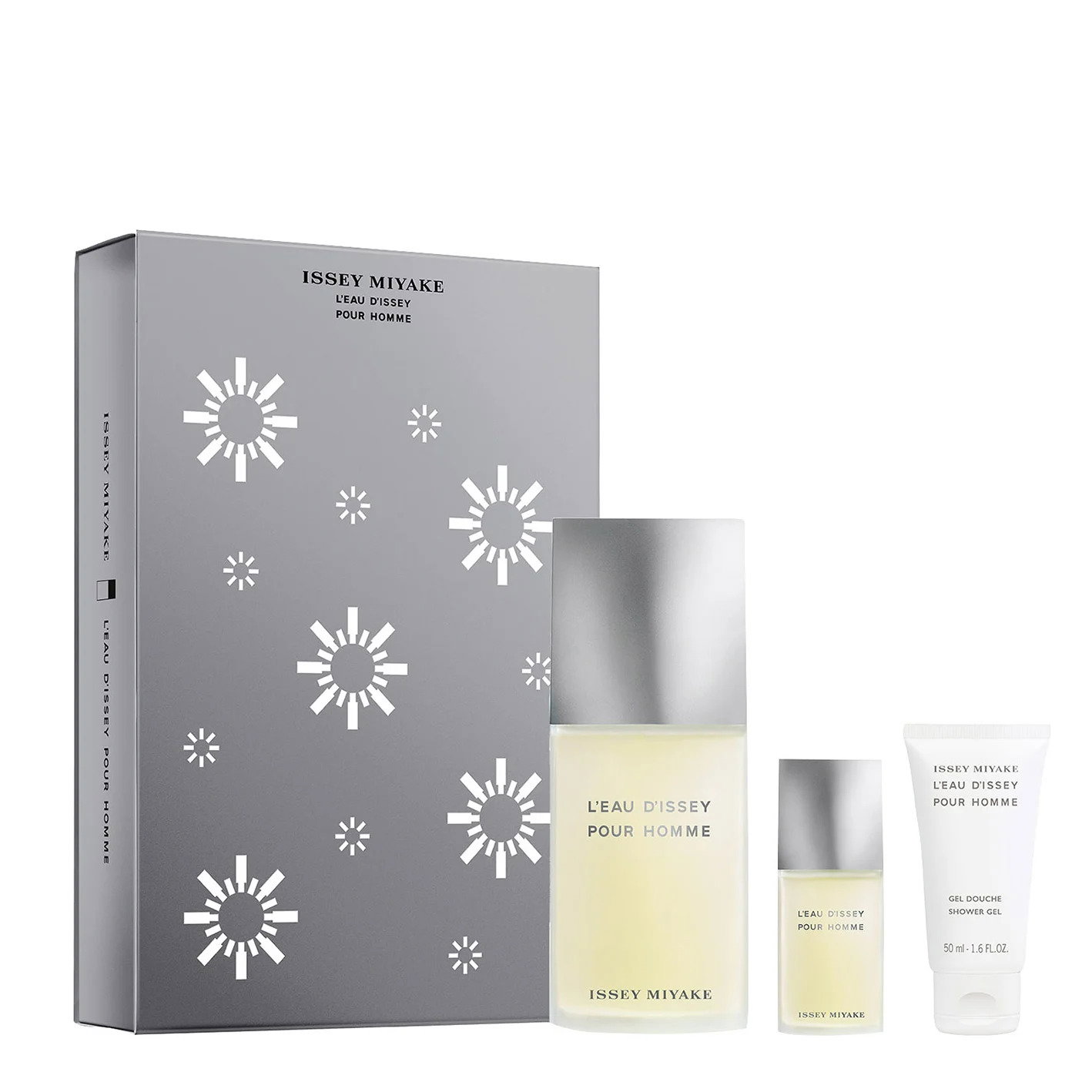 xmas-2023-set-issey-miyake-l-eau-d-issey-eau-de-toilette-for-men-125-ml-l-eau-d-issey-eau-de-toilette-for-men-15-ml-l-eau-d-issey-moisturizing-shower- Xmas 2023 Set Issey Miyake: L'Eau D'Issey Pour Homme, Eau De Toilette, For Men, 125 ml + L'Eau D'Issey Pour Homme, Eau De Toilette, For Men, 15 ml *Miniature + L'Eau d'Issey, Moisturizing, Shower Gel, For All Skin Types, 50 ml - Afbeelding 1