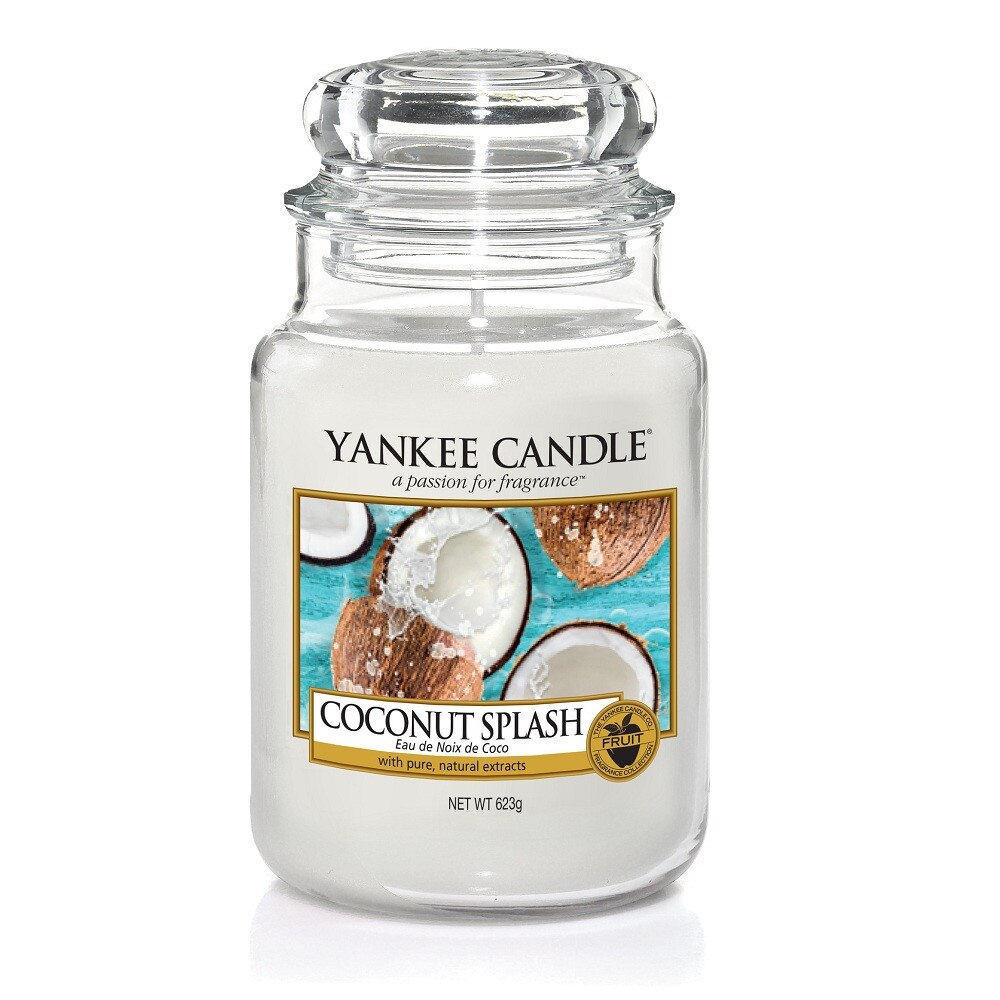yankee-candle-coconut-splash-scented-candle-623-g-1787136620 Yankee Candle, Coconut Splash, Geurkaars, 623 g - Afbeelding 1