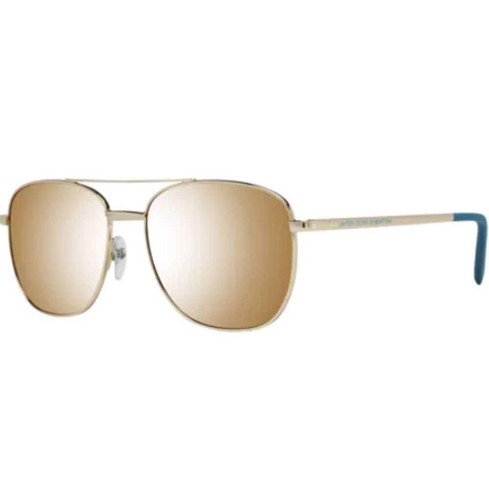 benetton-united-colors-of-benetton-sunglasses-gold-rectangle-unisex-1681374983 Benetton, United Colors of Benetton, Zonnebril, Gouden rechthoek, Uniseks - Afbeelding 1